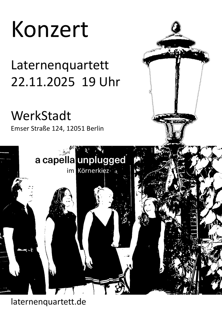 Flyer Auftritt Laternenquartett